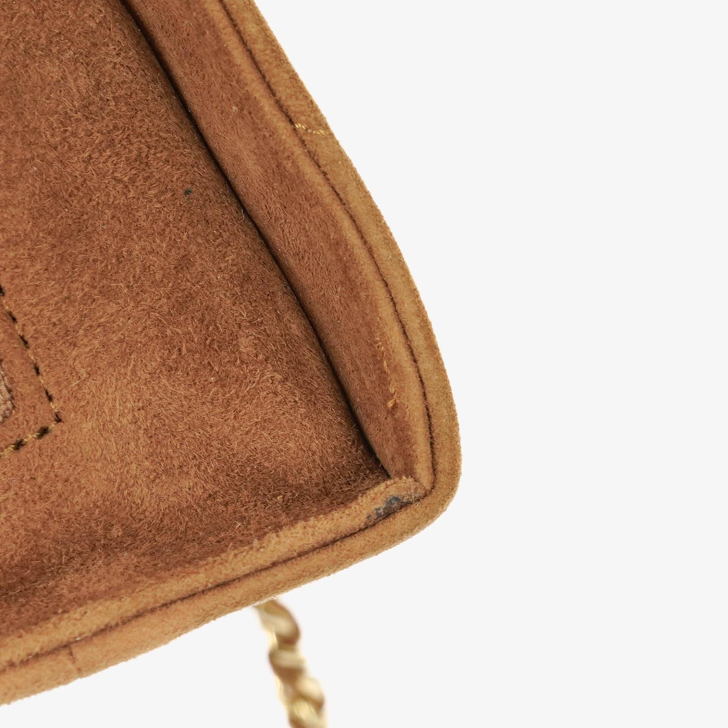 Chanel Suede Half Moon Brown Shoulder Bag