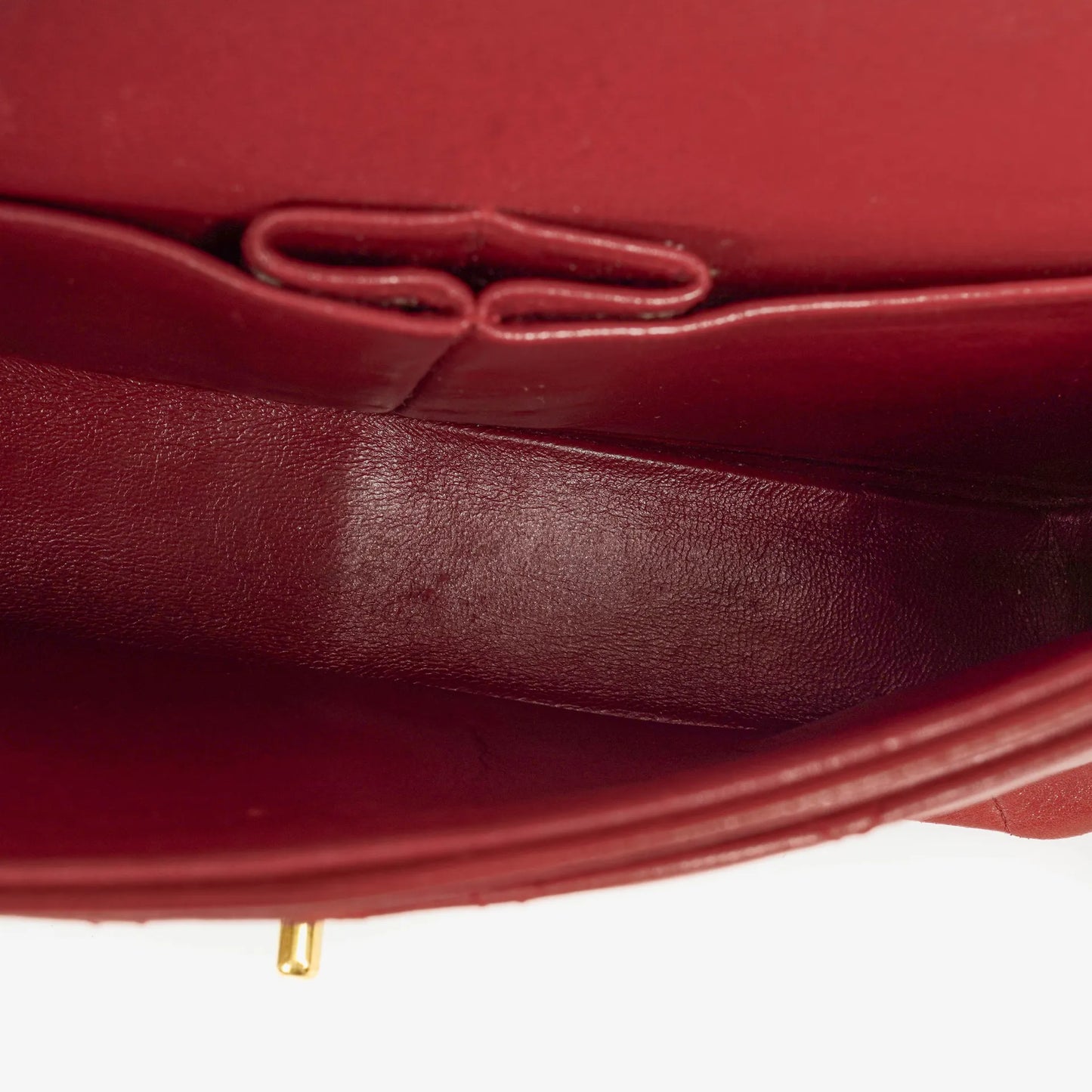 Chanel Timeless Classic Double Flap Bag Red Quilted Lambskin 24K Gold-Plated Hardware
