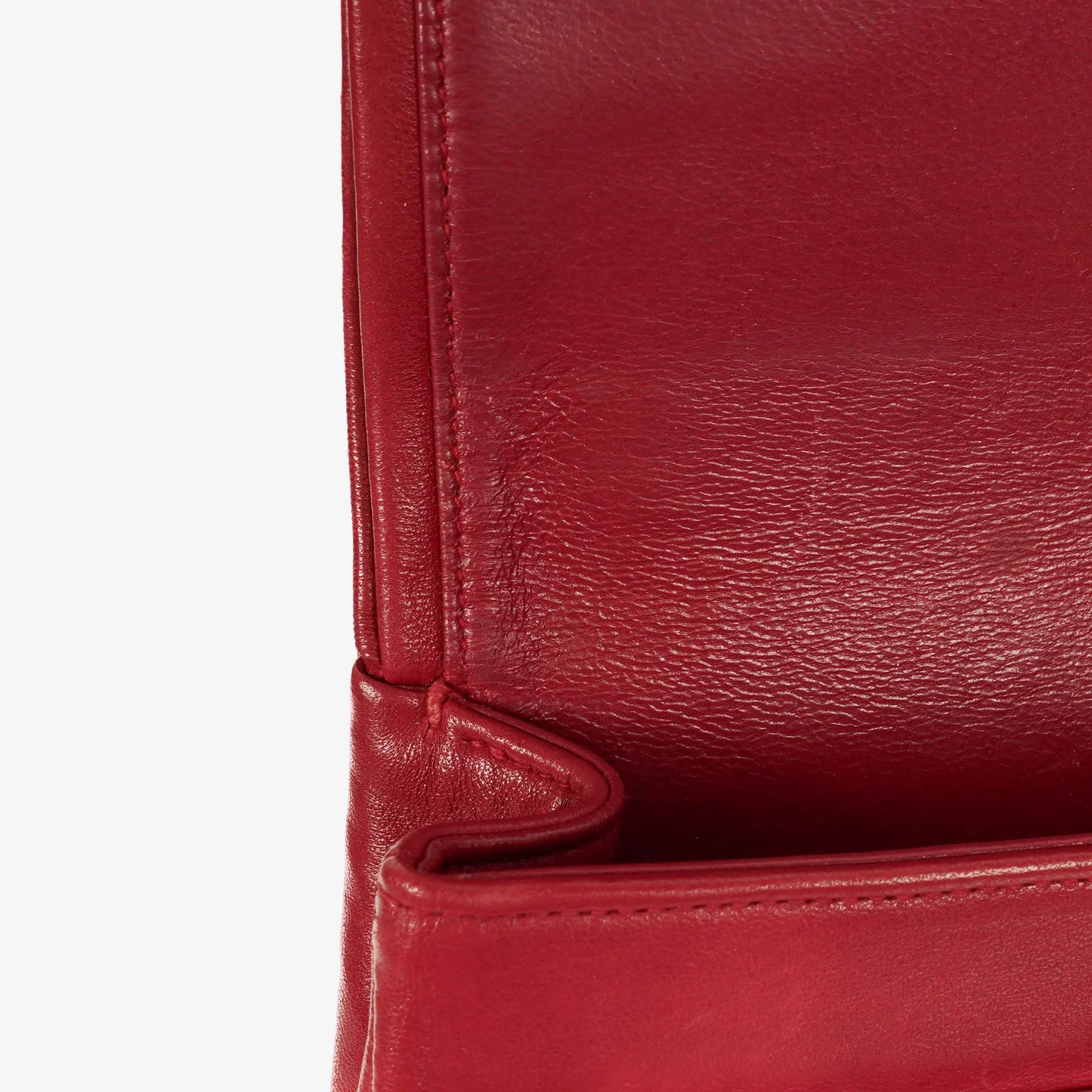 Chanel Timeless Classic Double Flap Bag Red Quilted Lambskin 24K Gold-Plated Hardware