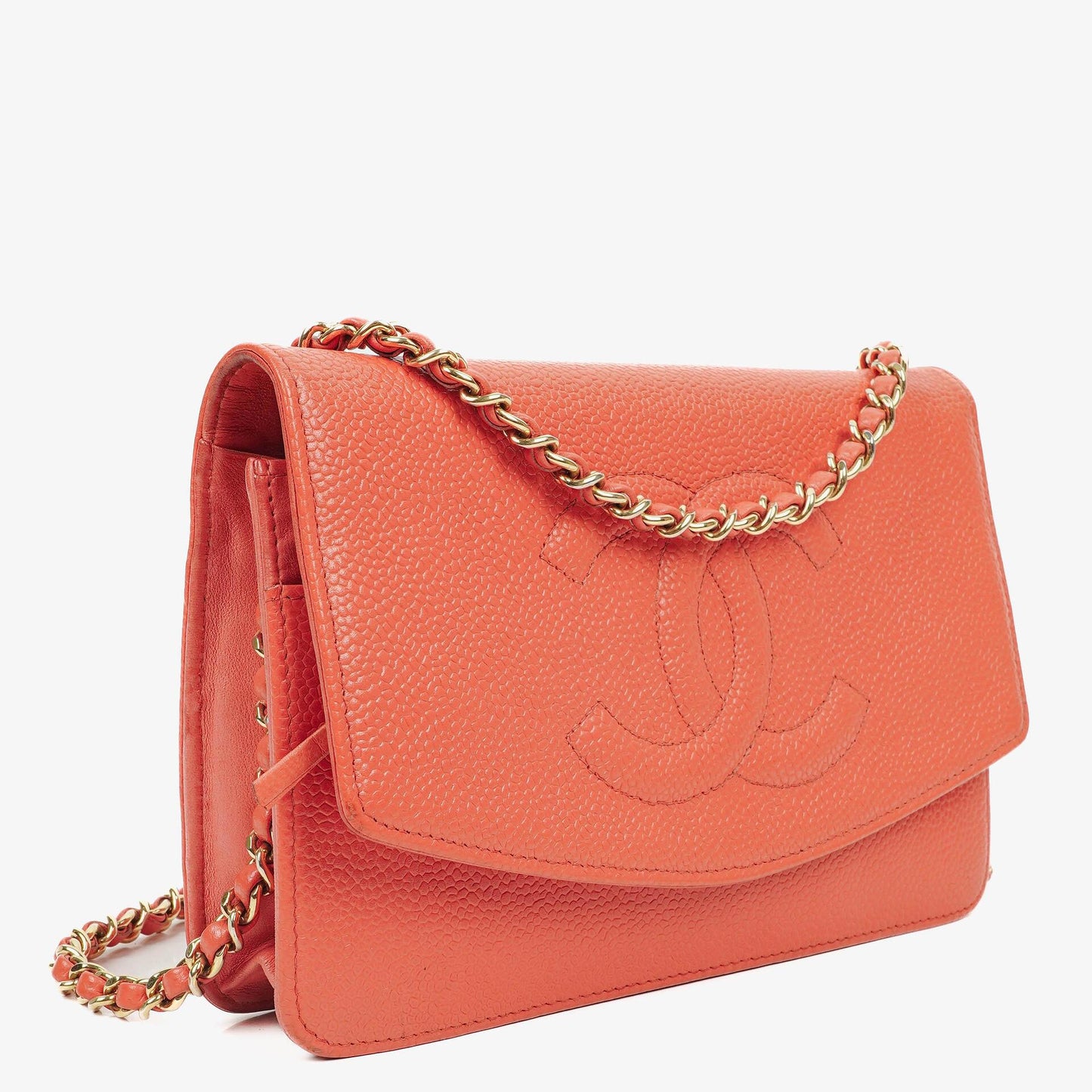 Chanel Timeless Wallet on Chain WOC In Caviar Leather