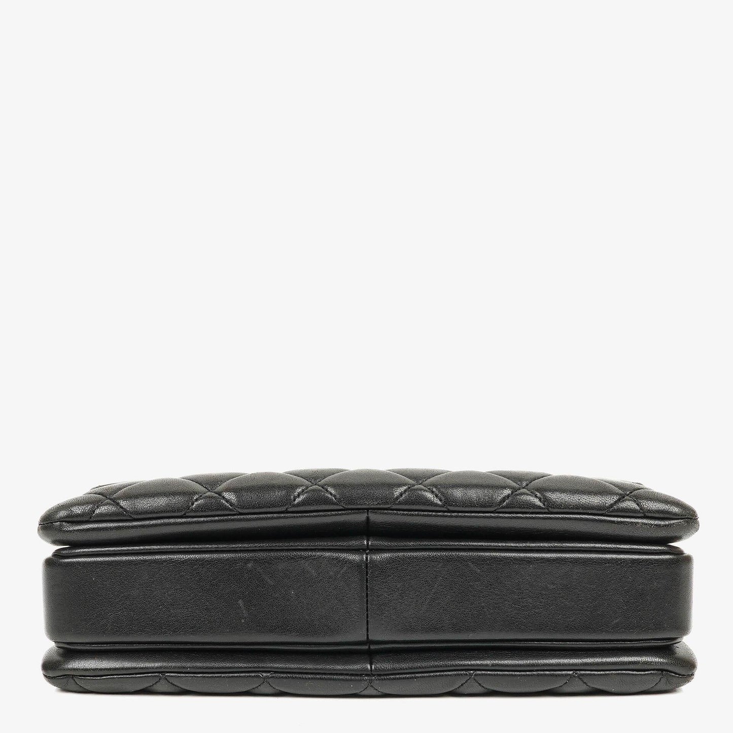 Chanel Trendy CC Large Black Quilted Lambskin Dual Handle Flap Bag