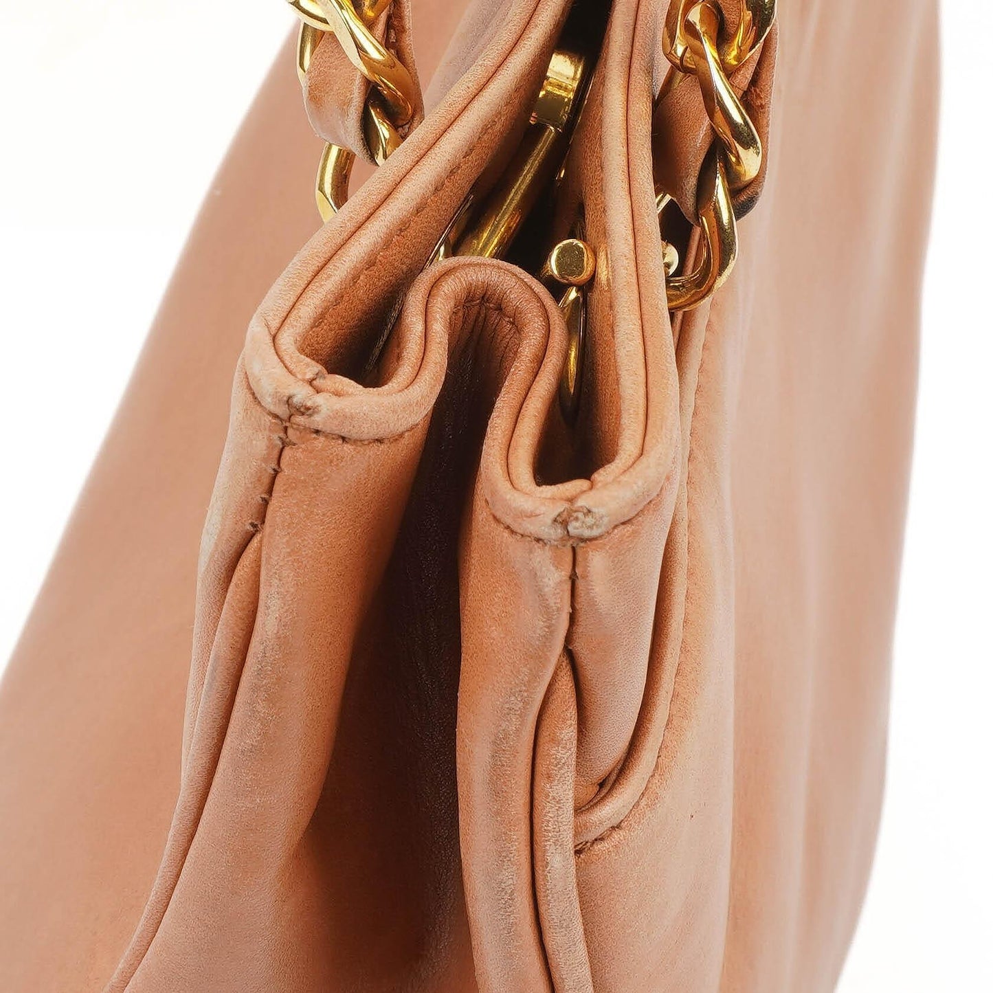 Chanel Triple CC Brown Leather Shopping Tote