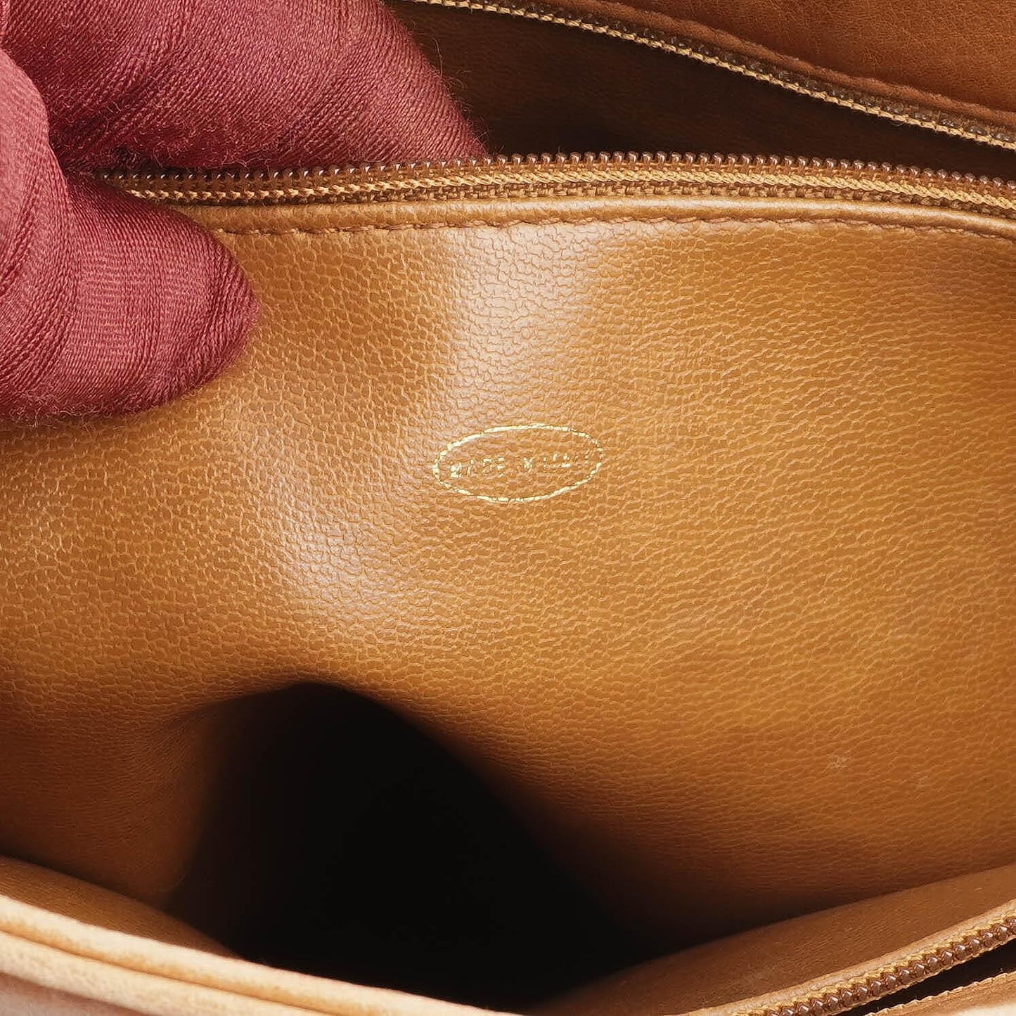 Chanel Triple CC Brown Leather Shopping Tote