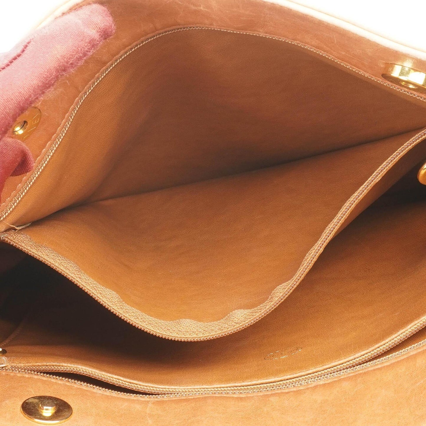 Chanel Triple CC Brown Leather Shopping Tote