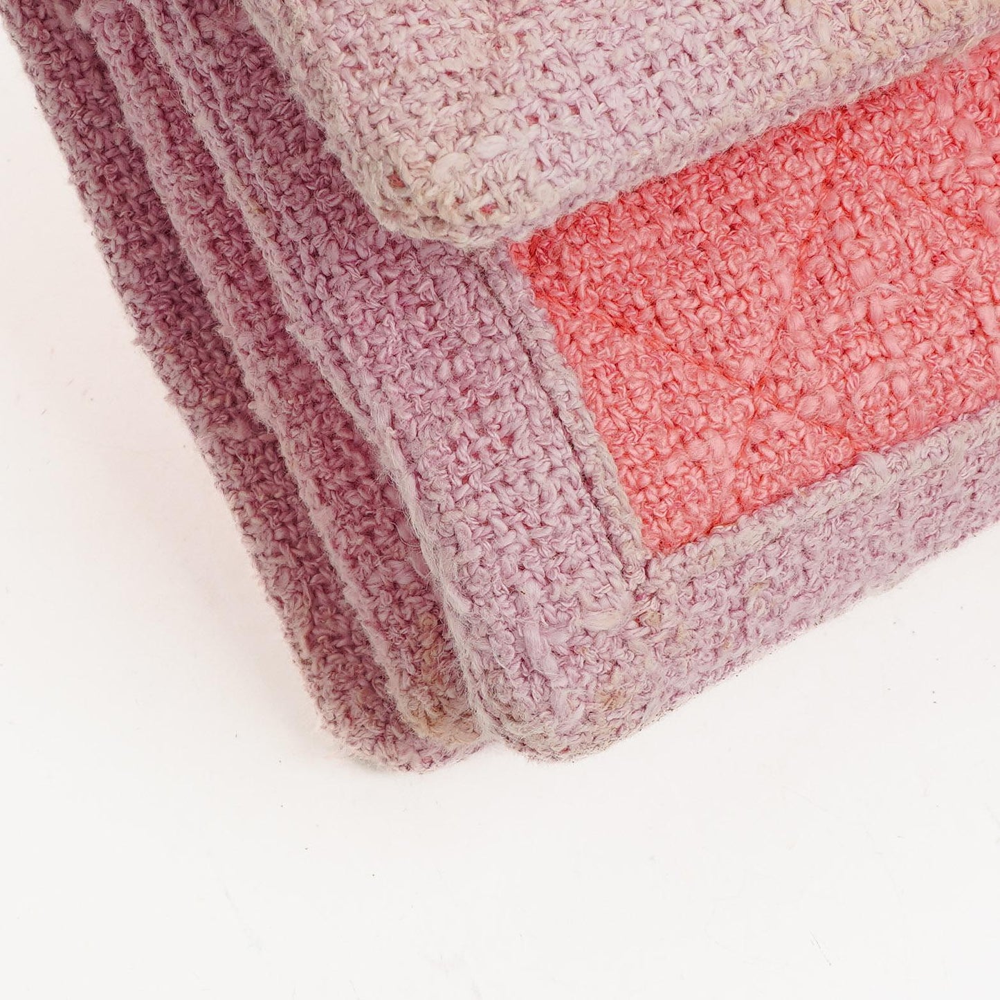 Chanel Tweed Medium Two-Toned Pink Shoulder Flap Bag