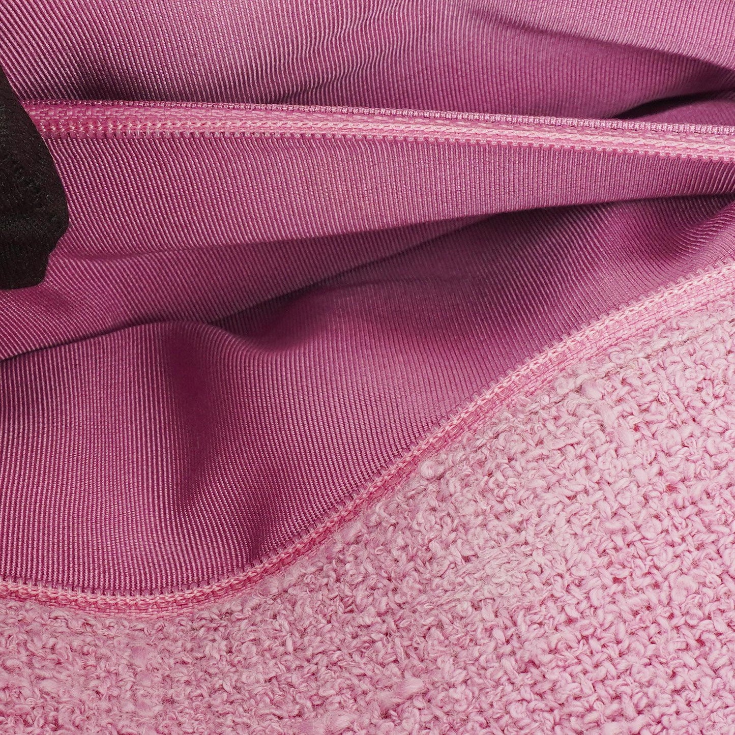 Chanel Tweed Medium Two-Toned Pink Shoulder Flap Bag