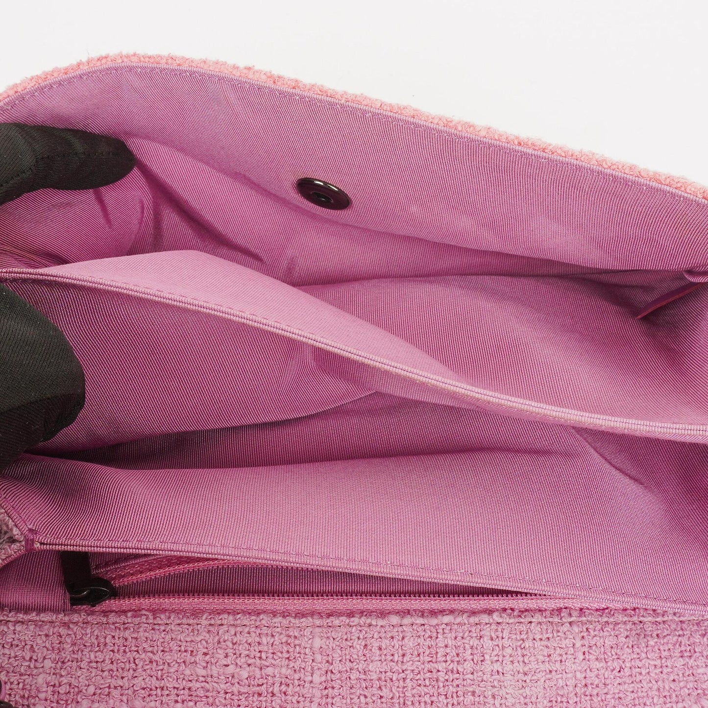 Chanel Tweed Medium Two-Toned Pink Shoulder Flap Bag