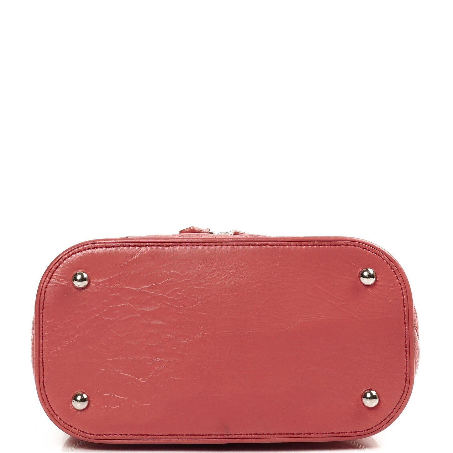 Chanel Vanity Shoulder bag In Crinkled Pink Quilted Calfskin And Clear PVC, 2017-2018