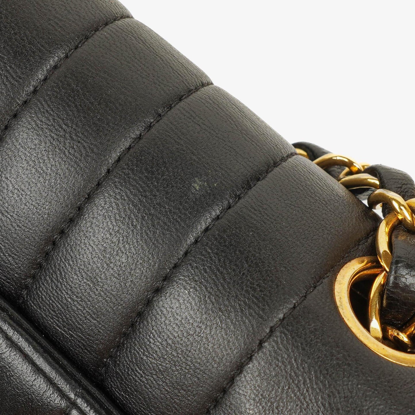 Chanel Vertical Black Quilted Lamabskin Medium Flap Bag 24K Gold-Plated Hardware