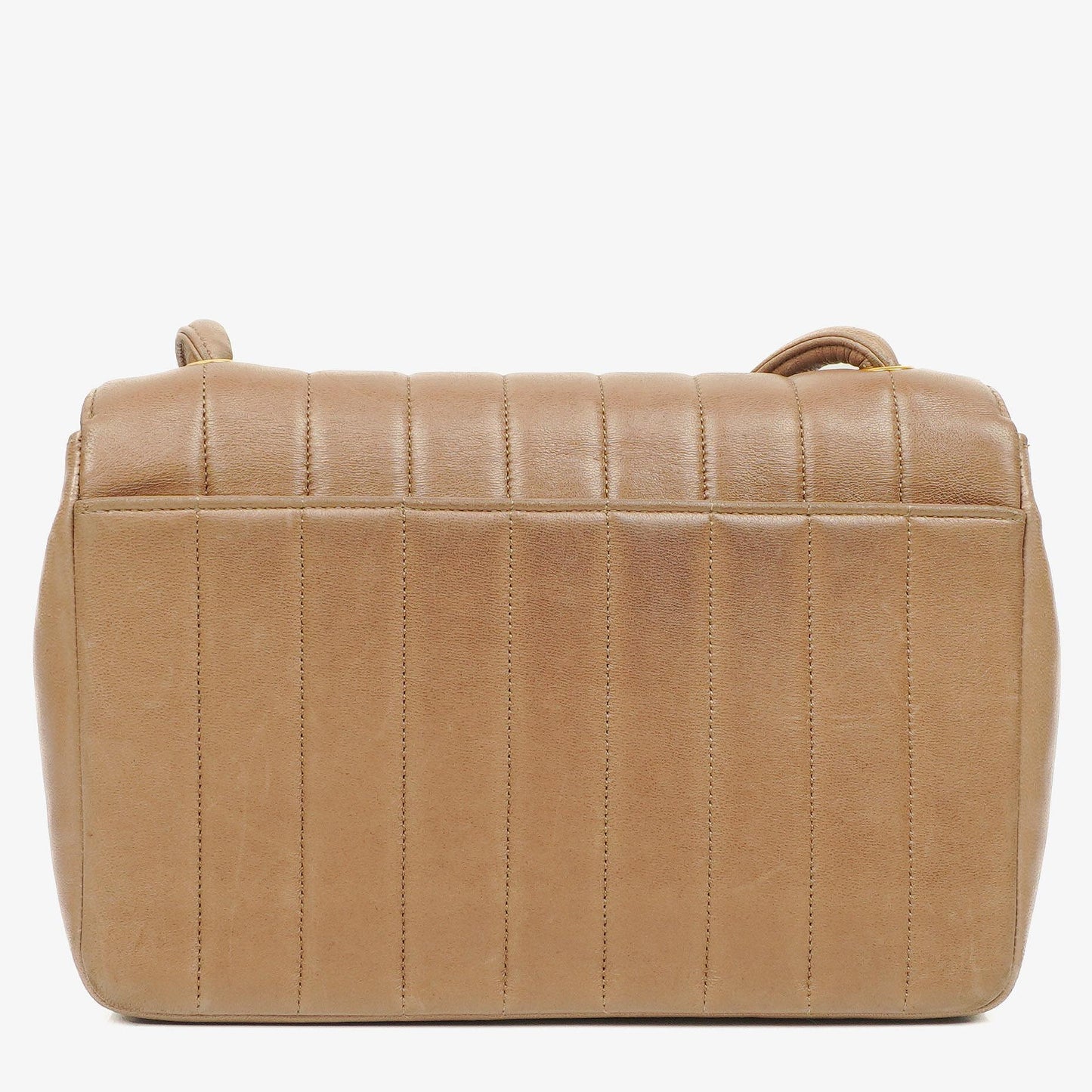 Chanel Vertical Quilted Lambskin Single Flap Diana Bag With 24K Gold-Plated Hardware
