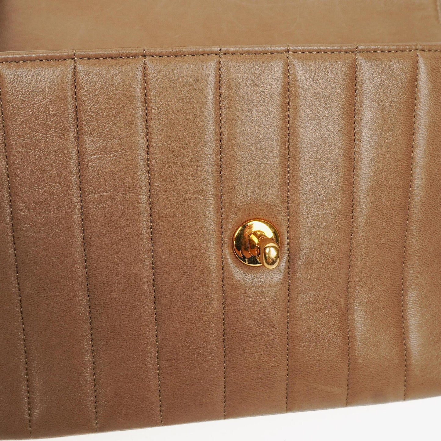 Chanel Vertical Quilted Lambskin Single Flap Diana Bag With 24K Gold-Plated Hardware