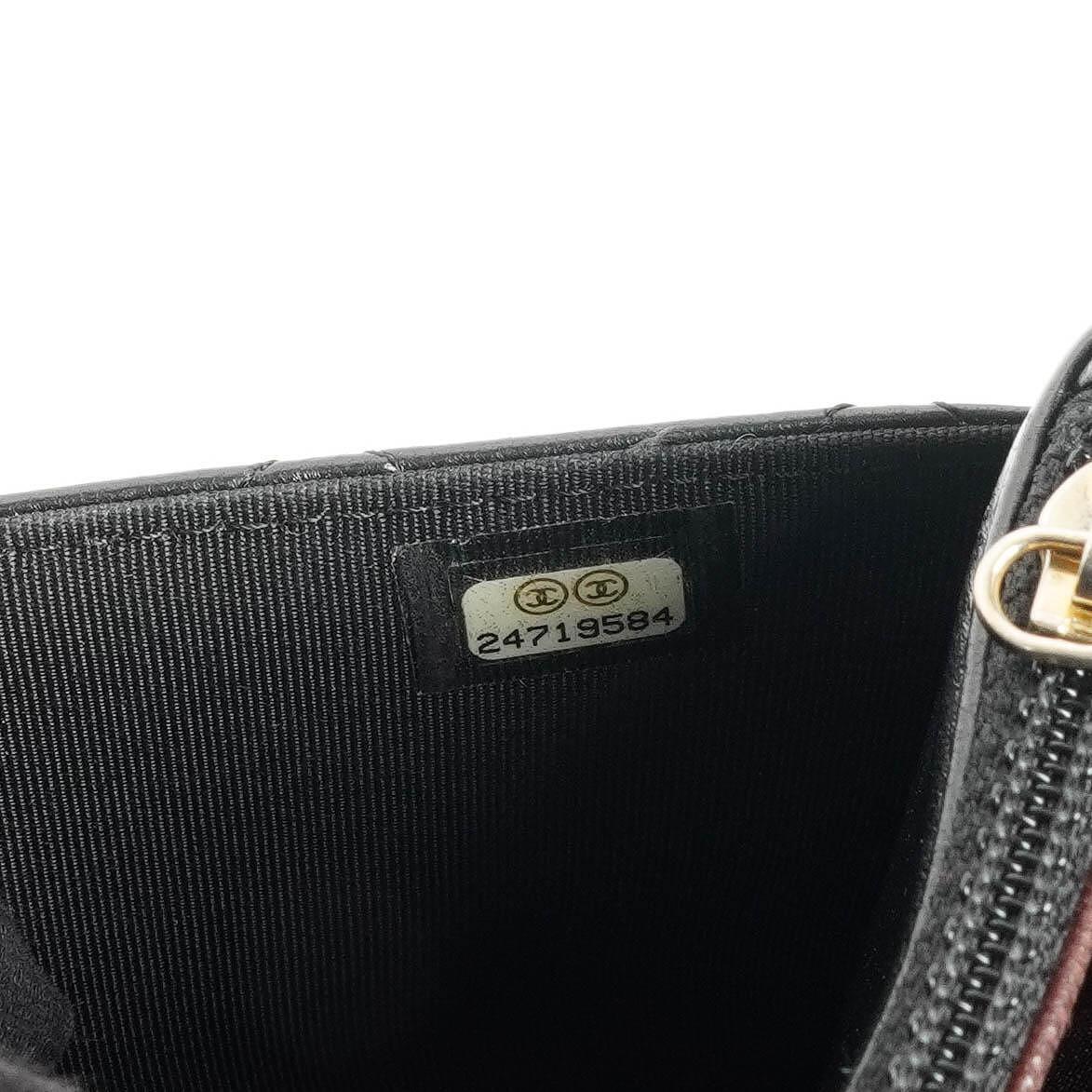 Chanel Wallet On Chain WOC Black Quilted Lambskin With Gold-Tone Hardware