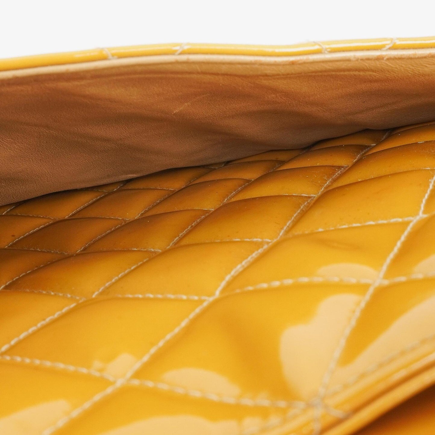 Chanel Yellow Patent Leather Medallion Tote Bag