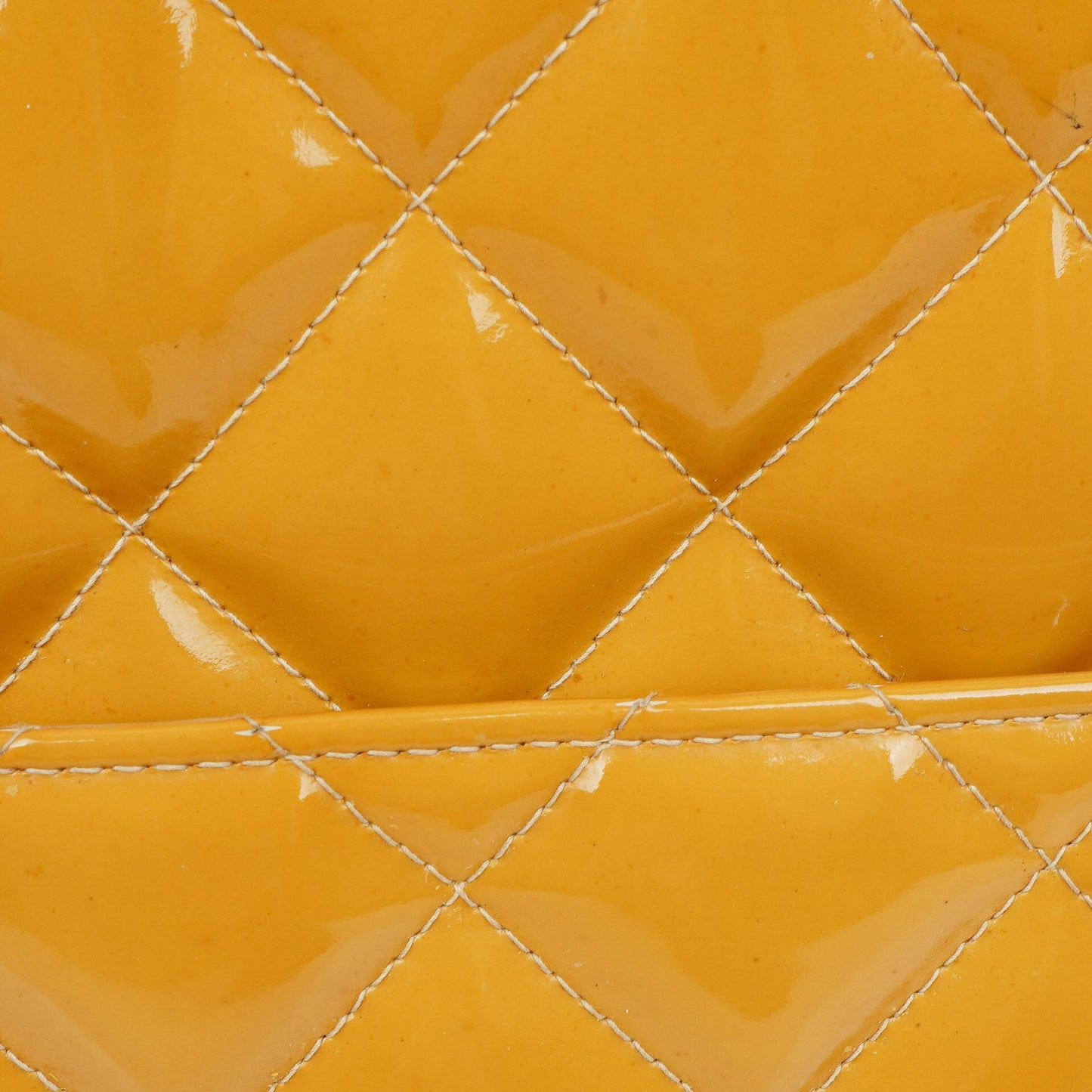 Chanel Yellow Patent Leather Medallion Tote Bag