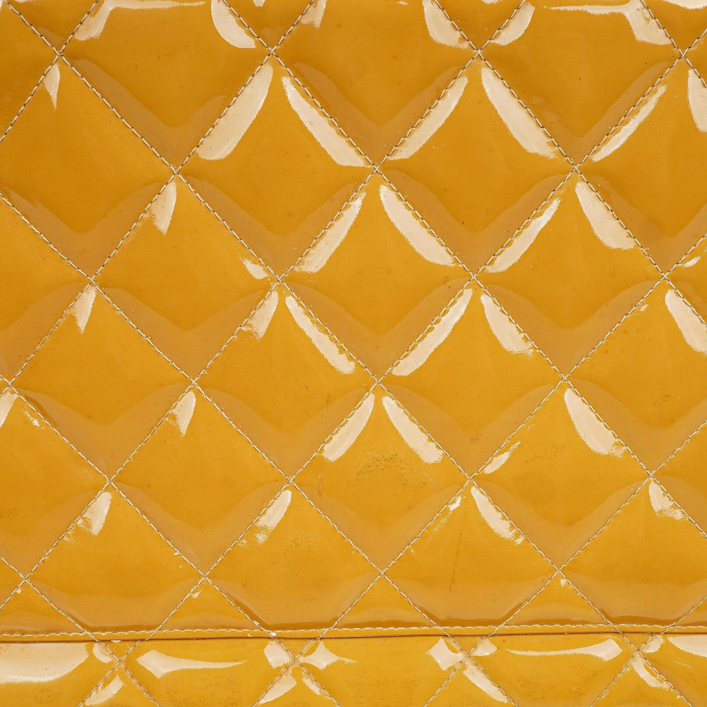 Chanel Yellow Patent Leather Medallion Tote Bag