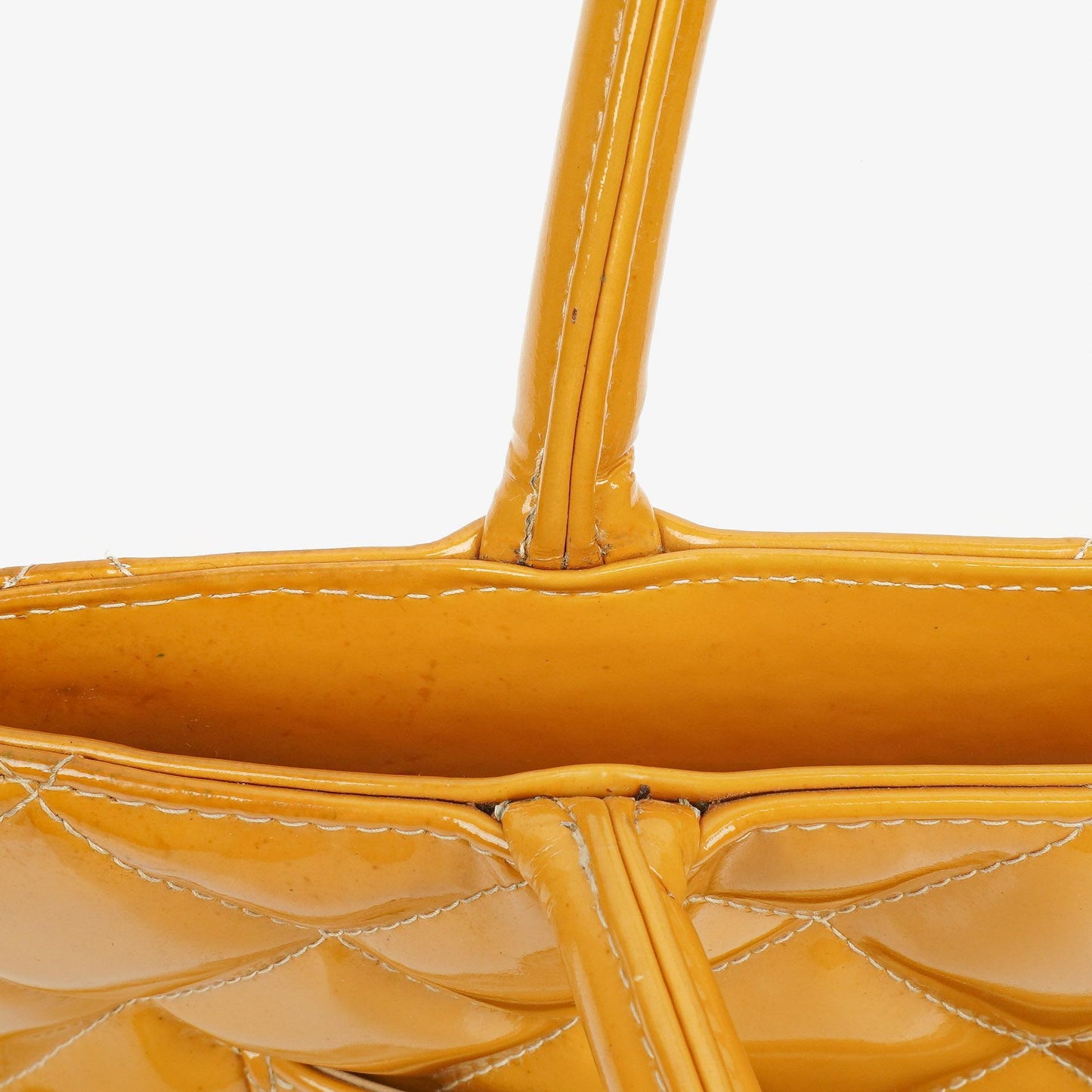 Chanel Yellow Patent Leather Medallion Tote Bag