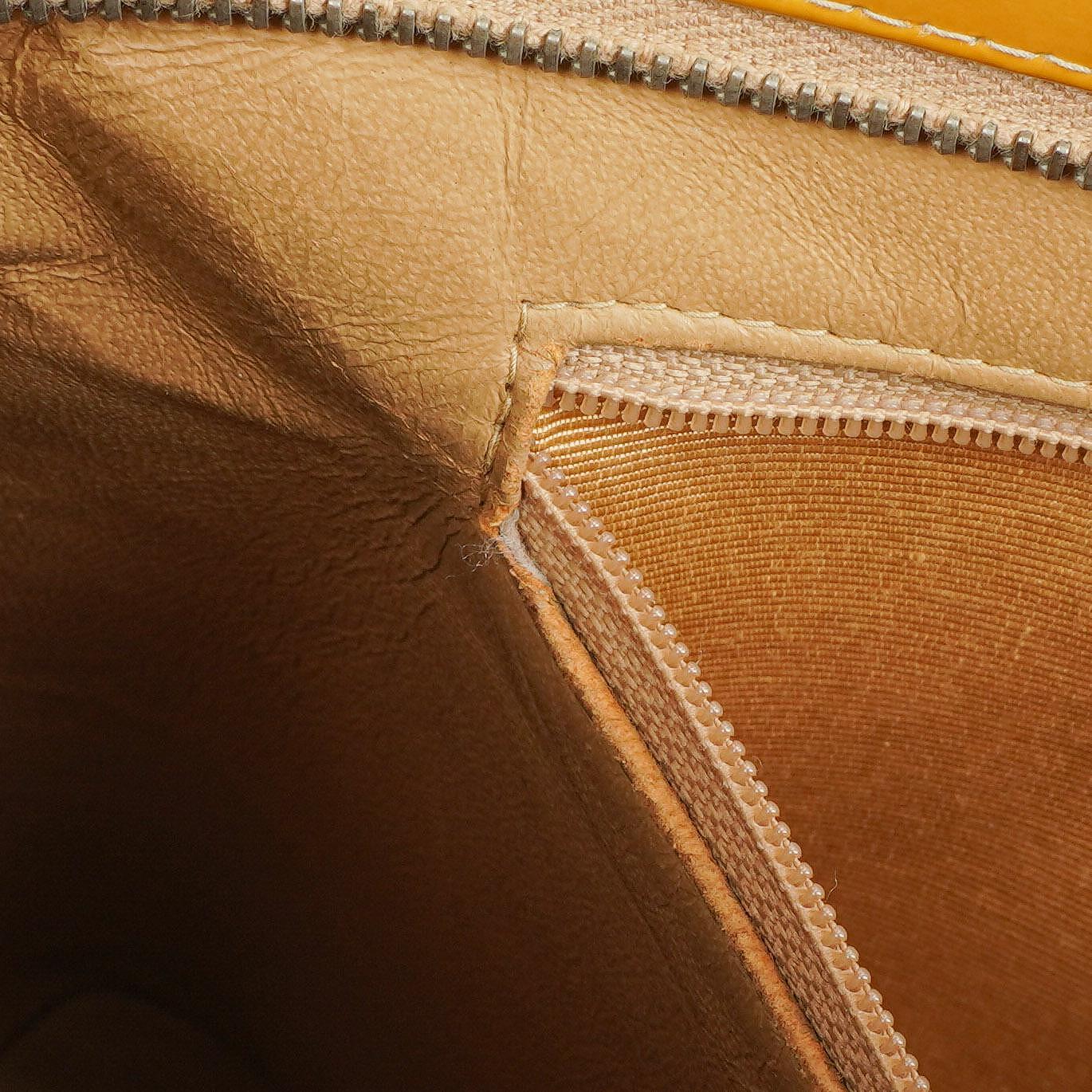 Chanel Yellow Patent Leather Medallion Tote Bag
