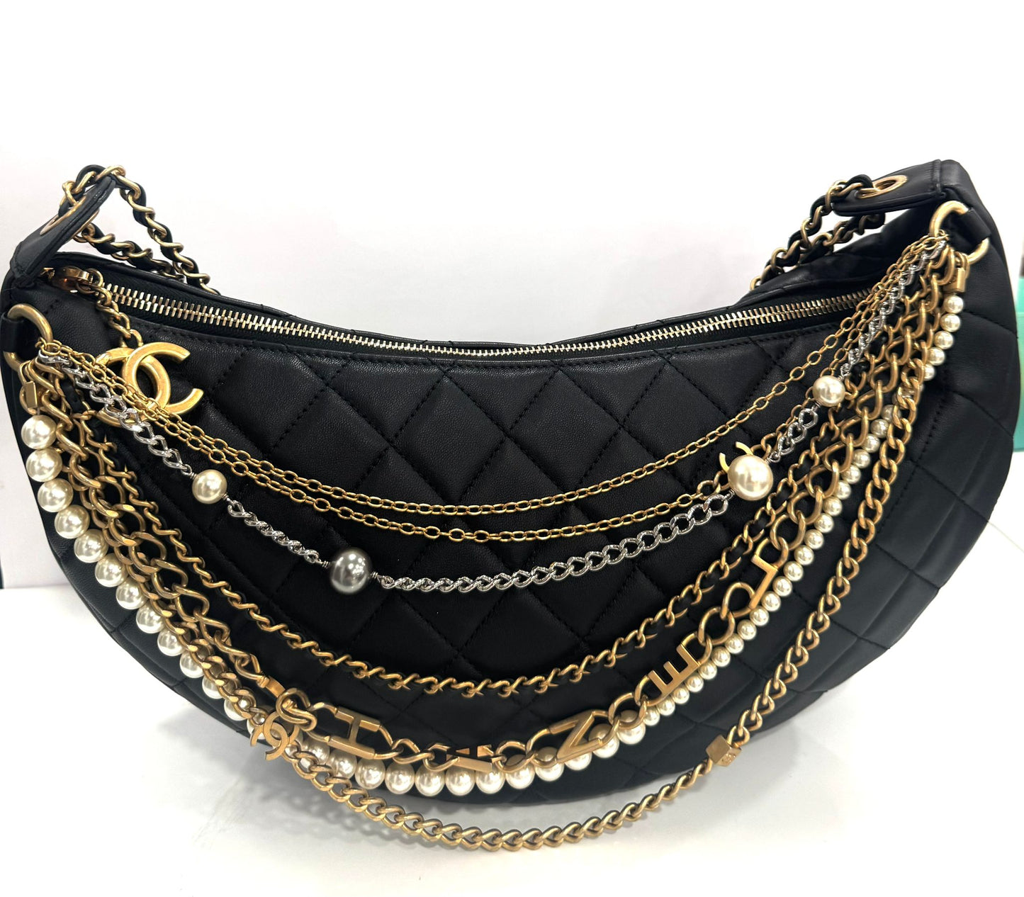Chanel ALL ABOUT CHAINS Hobo Bag - Rovelle Bags