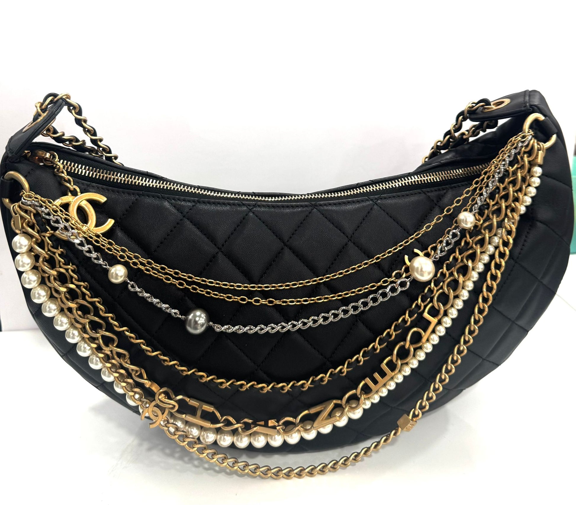 Chanel ALL ABOUT CHAINS Hobo Bag - Rovelle Bags