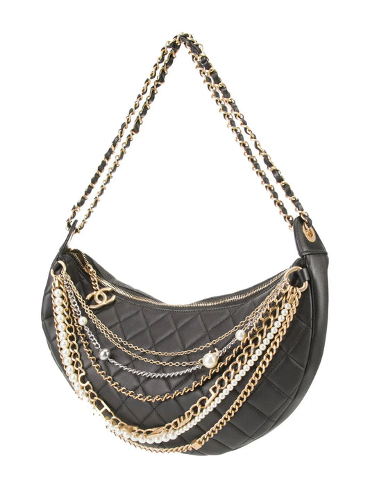 Chanel ALL ABOUT CHAINS Hobo Bag - Rovelle Bags