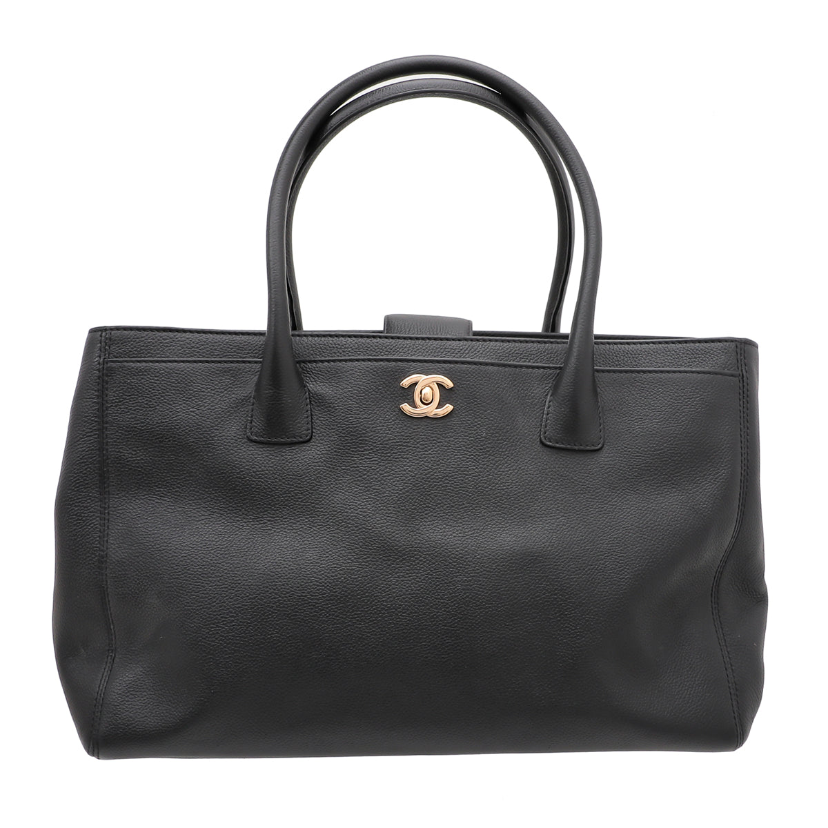 Chanel Black Executive Cerf Tote Tote Bag - Rovelle Bags