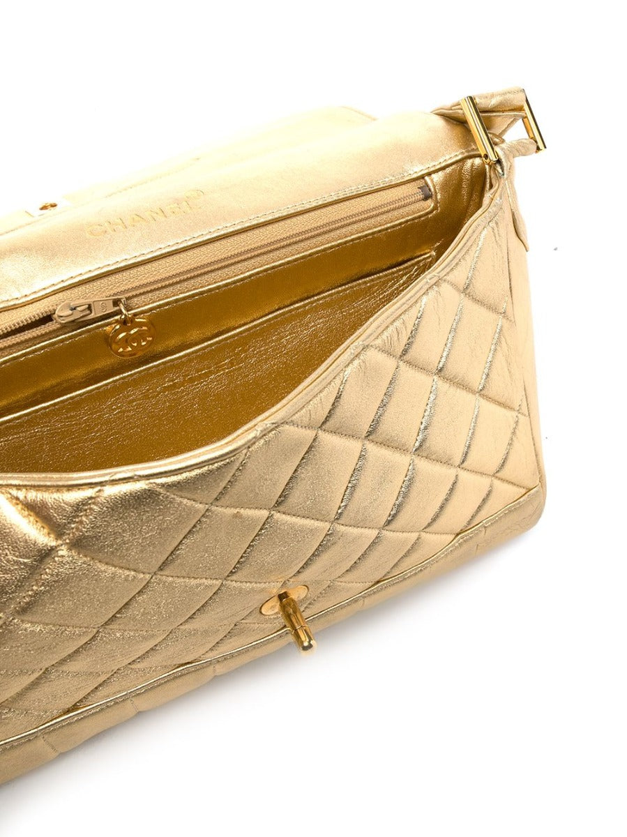 Chanel Gold Chanel Shoulder Shoulder Bag - Rovelle Bags