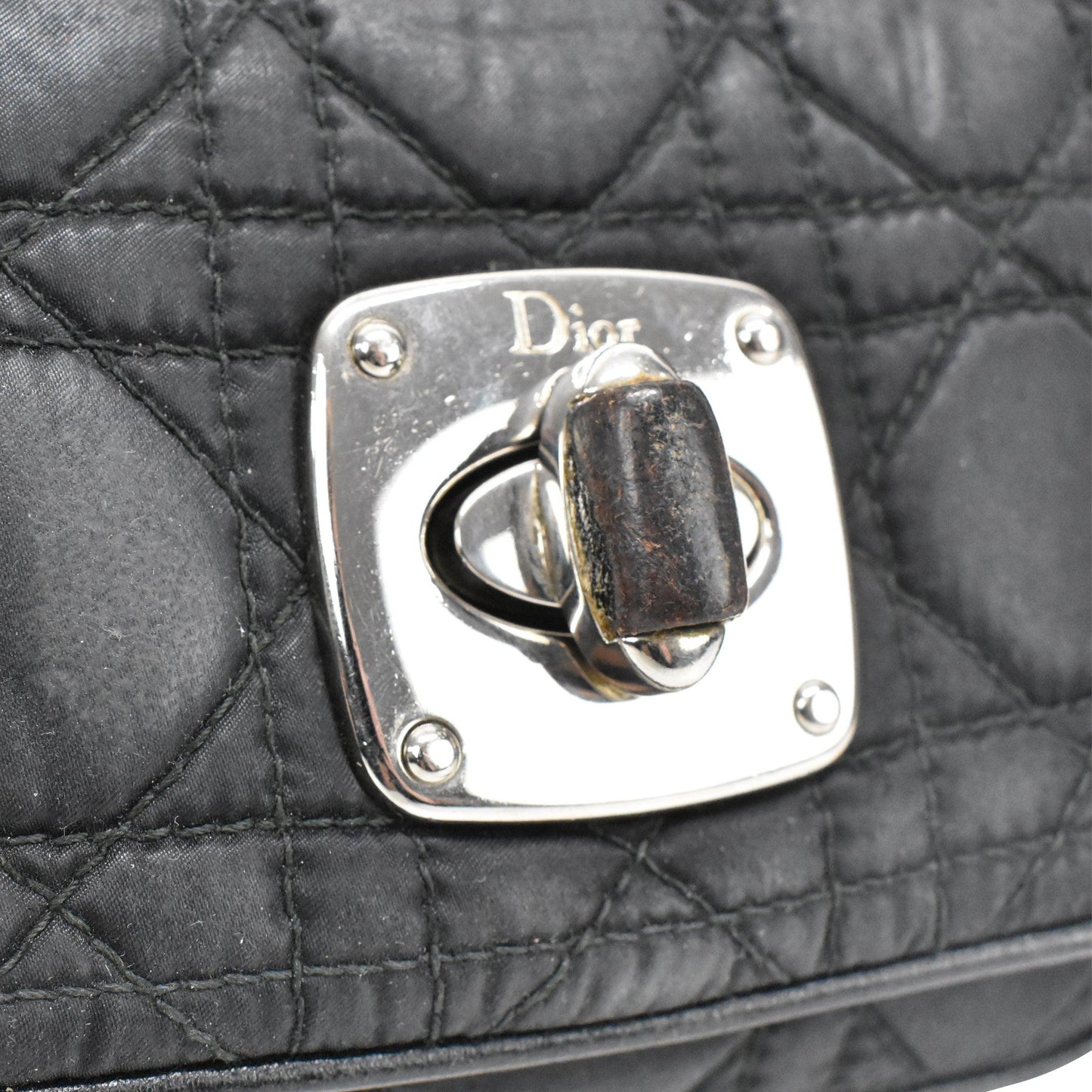 Dior Nylon Quilted Chain Crossbody