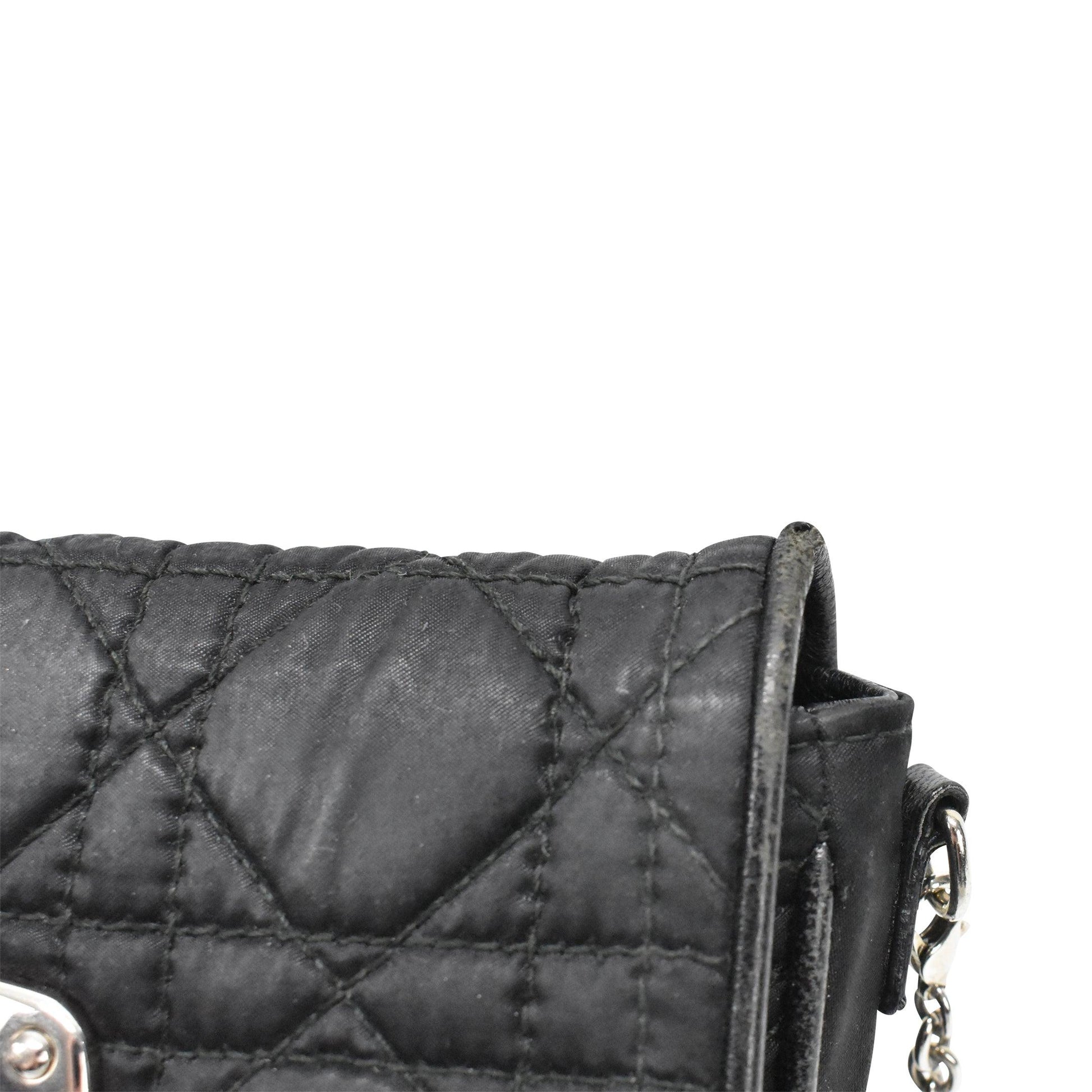 Dior Nylon Quilted Chain Crossbody
