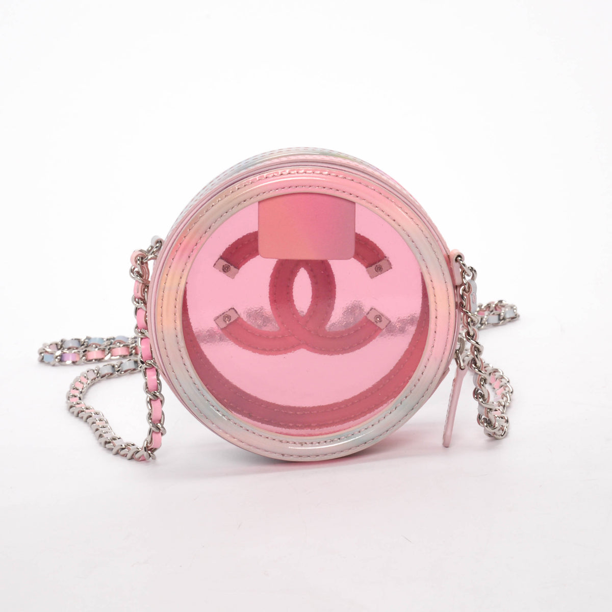 Chanel Pink PVC Filigree Round CC Handbag - Rovelle Bags