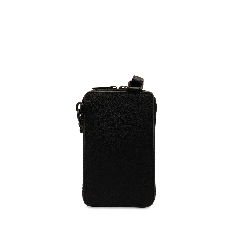 Louis Vuitton M57089 Noir Black Green Leather Louis Vuitton LV Logo Pouch Shoulder Bag