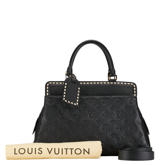 Louis Vuitton Monogram Amplant Voy Handbag 2WAY M41491 Noir Black Leather Louis Vuitton