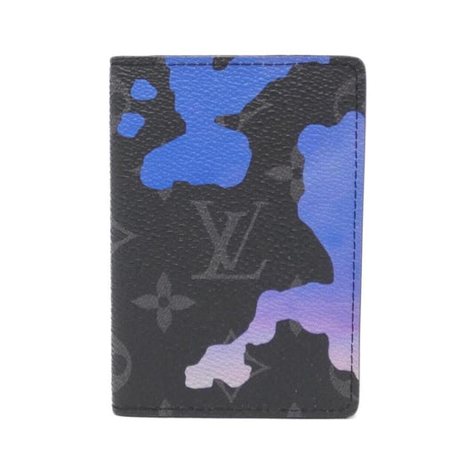Louis Vuitton Monogram Eclipse (Room View) Organizer Do Push M81784 Card Case