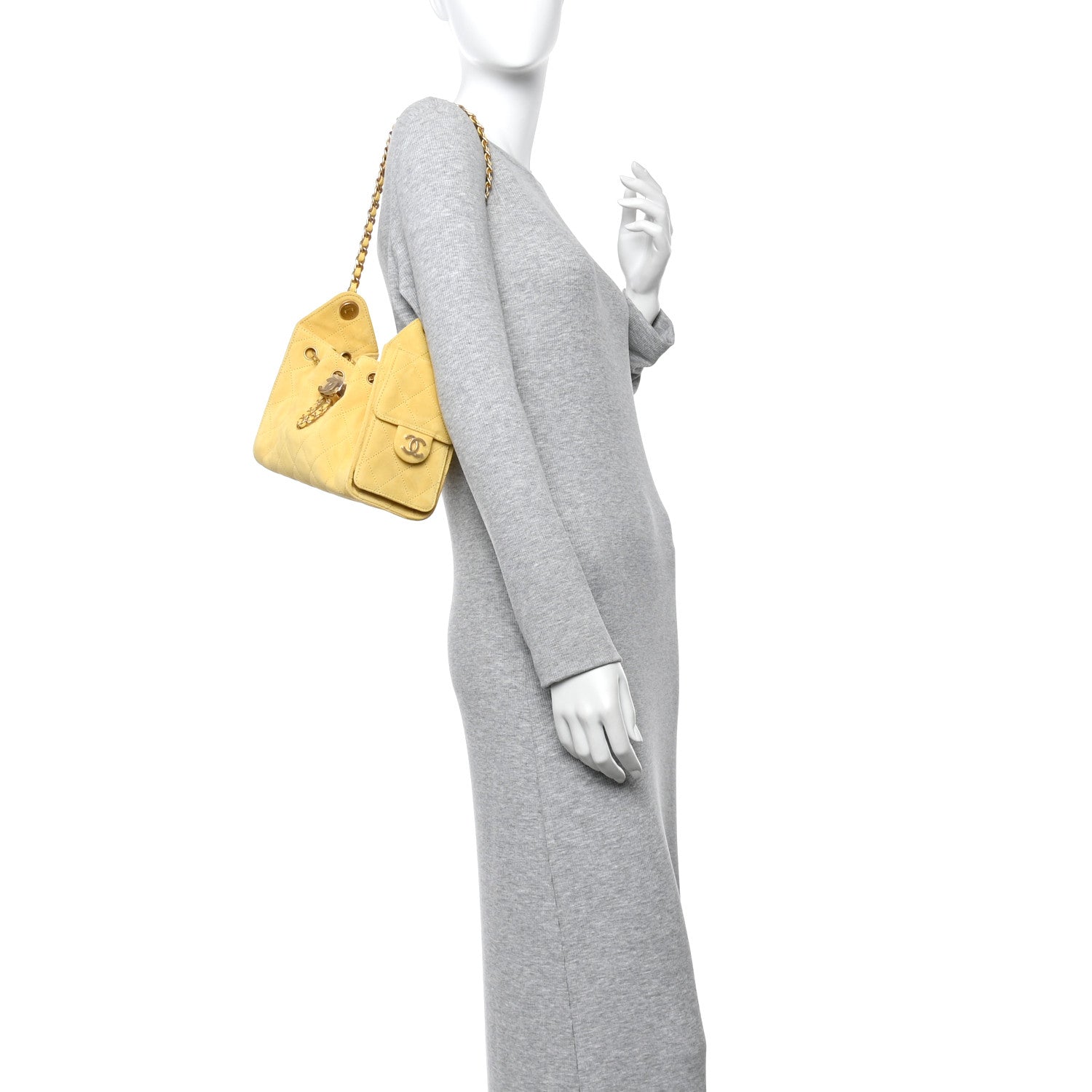 Chanel Suede Quilted Mini Chanel 25 Handbag - Rovelle Bags