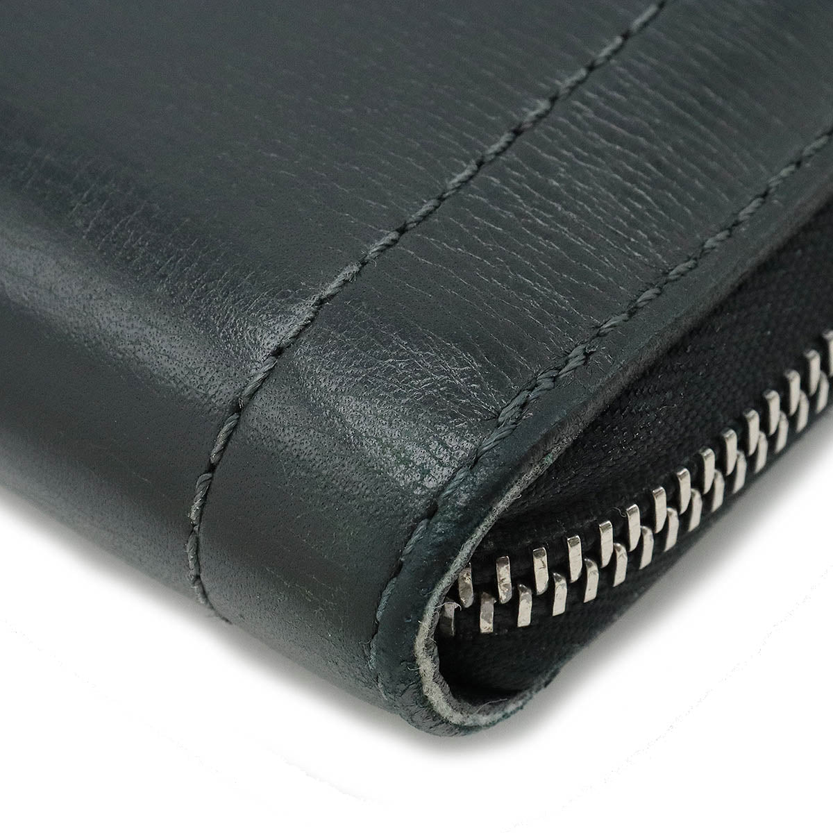 Louis Vuitton Louis Vuitton Utah Jeepy Organizer Round Long Wallet Carf Leather Basalt Initial Inlet M97026