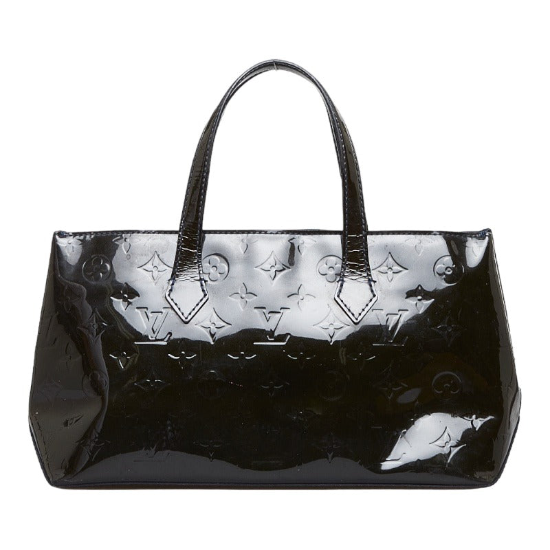 Louis Vuitton Monogram Verney Wilshere PM Handbag M91451 Blue Amphitheater Black Patent Leather Louis Vuitton