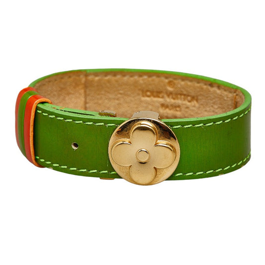 Louis Vuitton Monogram -Rack Bracelet M91931 Green Orange G Leather Louis Vuitton
