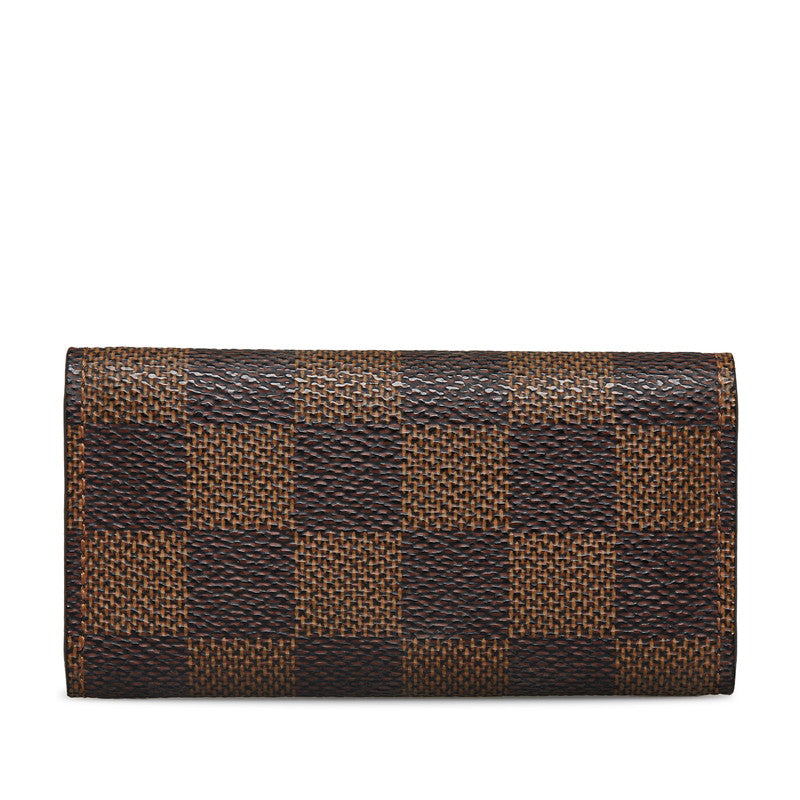 Louis Vuitton Damiere Multicle 4 Keycase N62631 Brown PVC Leather Louis Vuitton