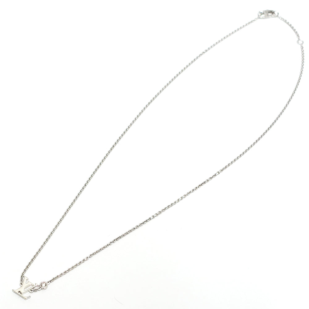 Louis Vuitton K18WG Idil Brossam LV Diamond Necklace 750WG Jewelry Q93653