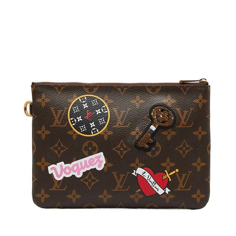 Louis Vuitton Monogram City Patch — Collection Pocket M63447 Brown Multicolor PVC Men LOUIS VUITTON