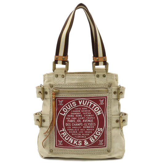 LOUIS VUITTON Louis Vuitton Cruise Line Globe per PM Tortoise Bag Cotton Canvas Bordeaux Beige M95115