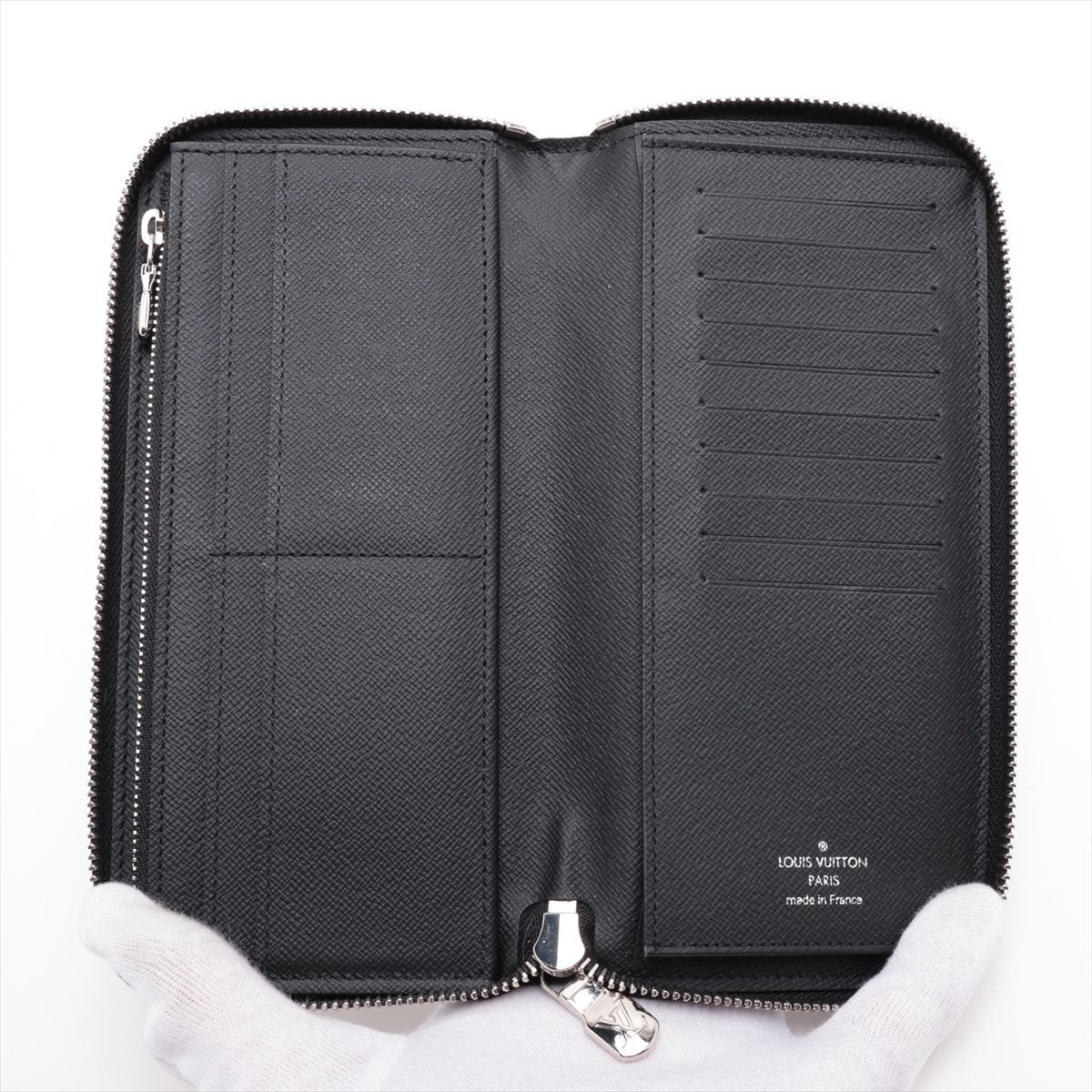 Louis Vuitton Epi Zippy Wallet Vertical M60965 Noir Round Zippe Wallet