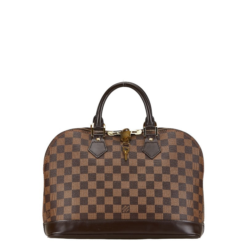 Louis Vuitton Alma PM Handbag N51131 Brown PVC Leather Louis Vuitton
