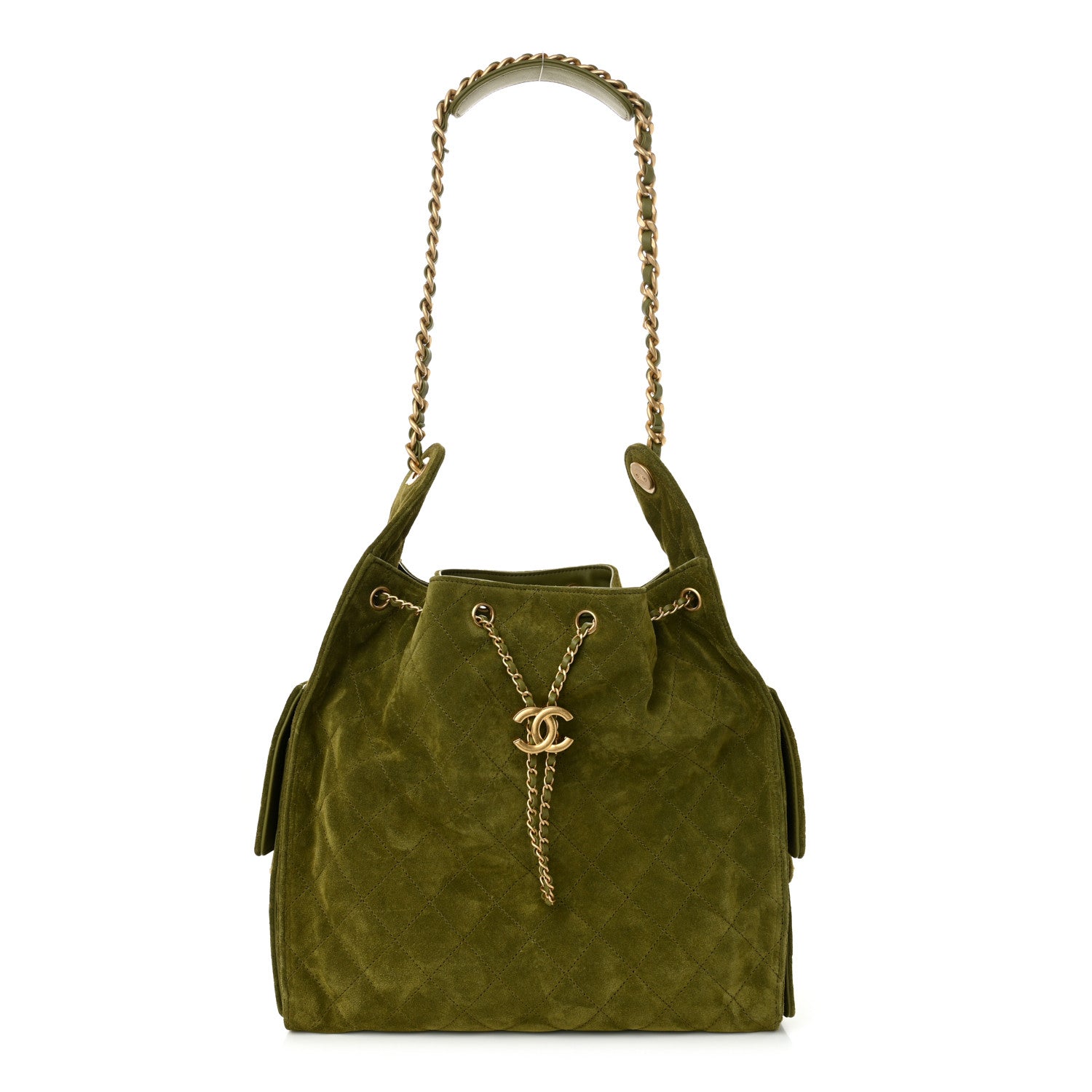 Chanel Suede Quilted Medium Chanel 25 Handbag - Rovelle Bags