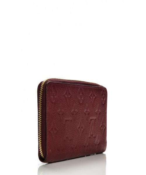 Louis Vuitton Clémence Wallet Monogram Empreinte Leather Raisin