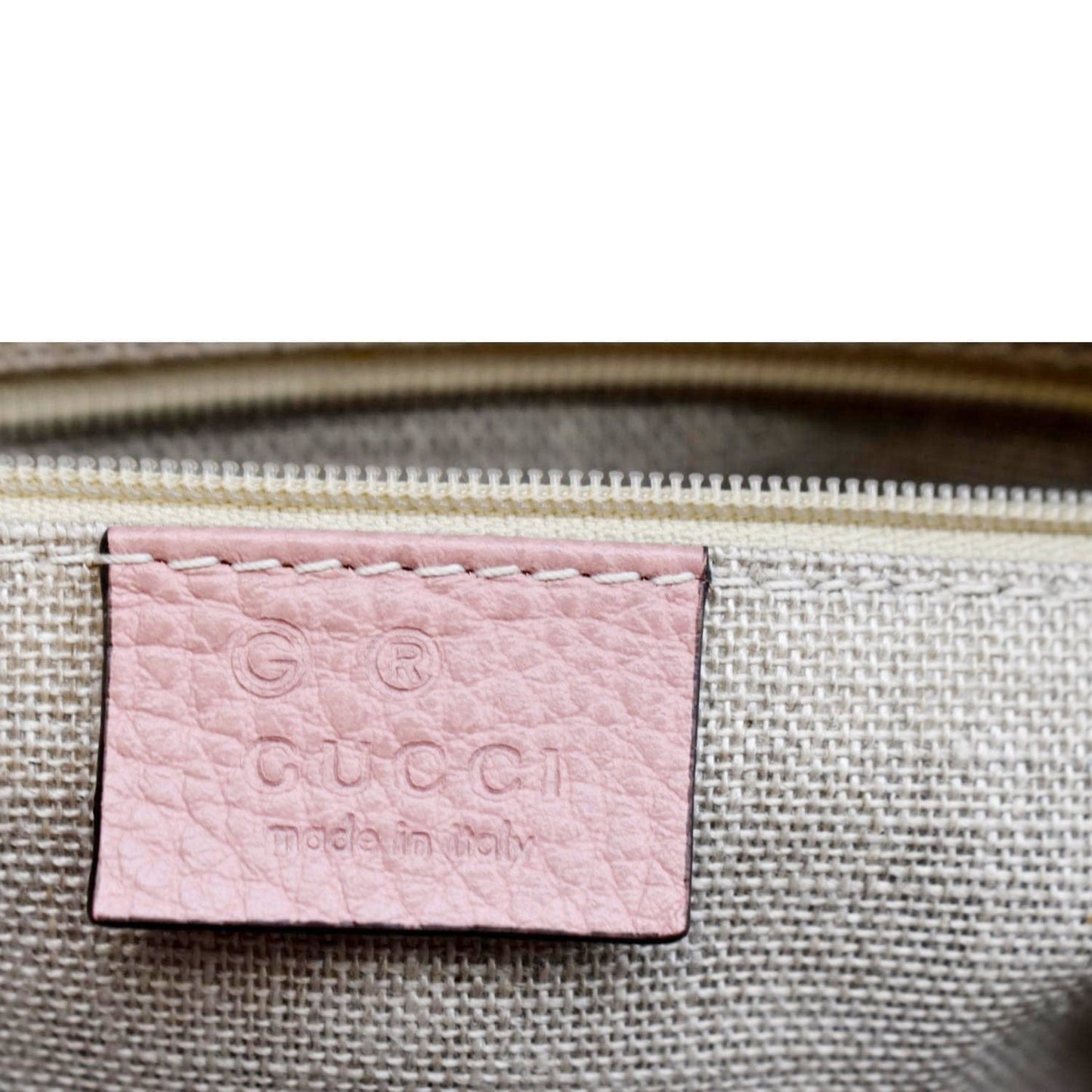 GUCCI 2-Way Leather Tote Shoulder Bag Pink 449659