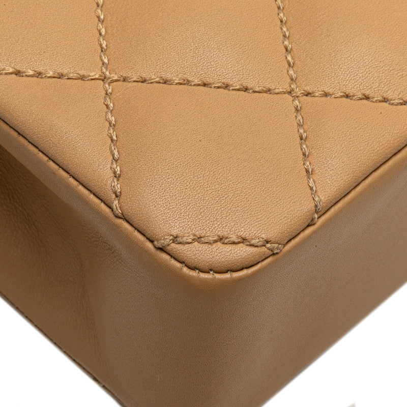 Chanel Coco Wild Stitch Calfskin Chain Shoulder Bag