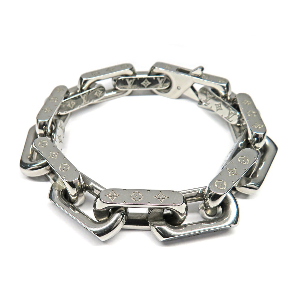 Louis Vuitton Louis Vuitton Chain Bracelet Monogram M00308 M Size Metal Jewelry Accessories