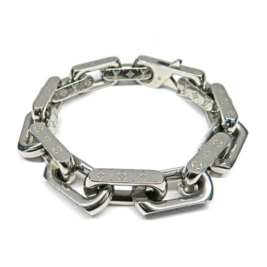Louis Vuitton Louis Vuitton Chain Bracelet Monogram M00308 M Size Metal Jewelry Accessories