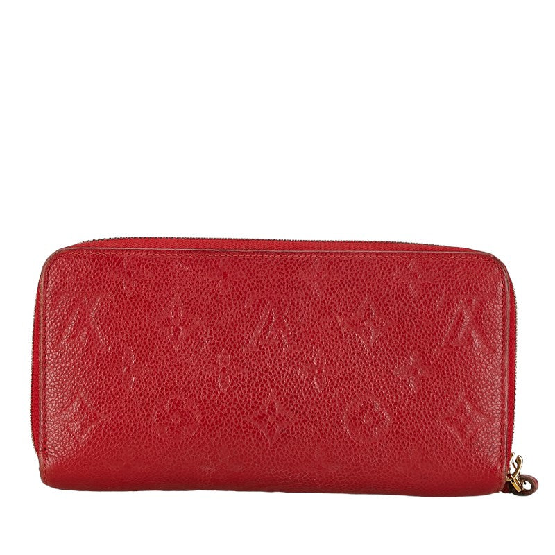 Louis Vuitton Monogram Amplant Zippie Wallet Roundfassner Long Wallet M60547 Orion Red Leather Louis Vuitton