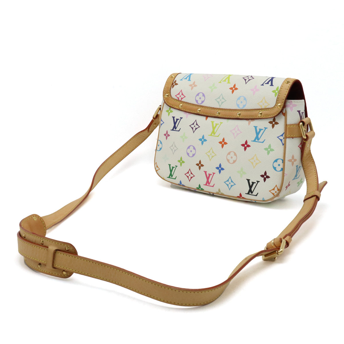 LOUIS VUITTON Louis Vuitton Multicolor Soloney Shoulder Bag Slipper Bronze White M92661
